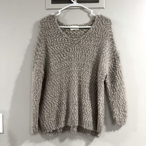 DREAMERS Tan Plush Sweater